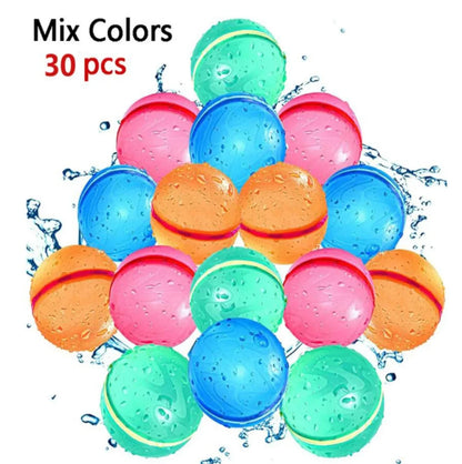 Reusable Water Balloons Magnetic Quick Fill Water Balloon Refillable Self Sealing Water Bomb Splash Balls for Kids Swimming Pool