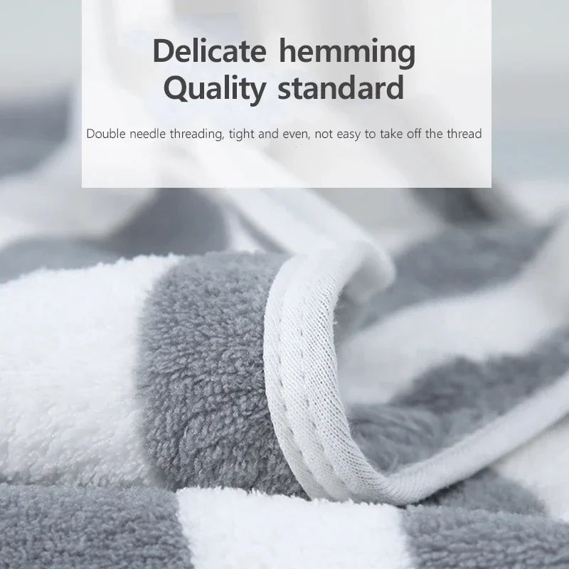 Thickened Absorbent Quick Drying Bath Towel Beach Towel Soft Face Towels Bathroom Men Women's Household Use For Home For couples
