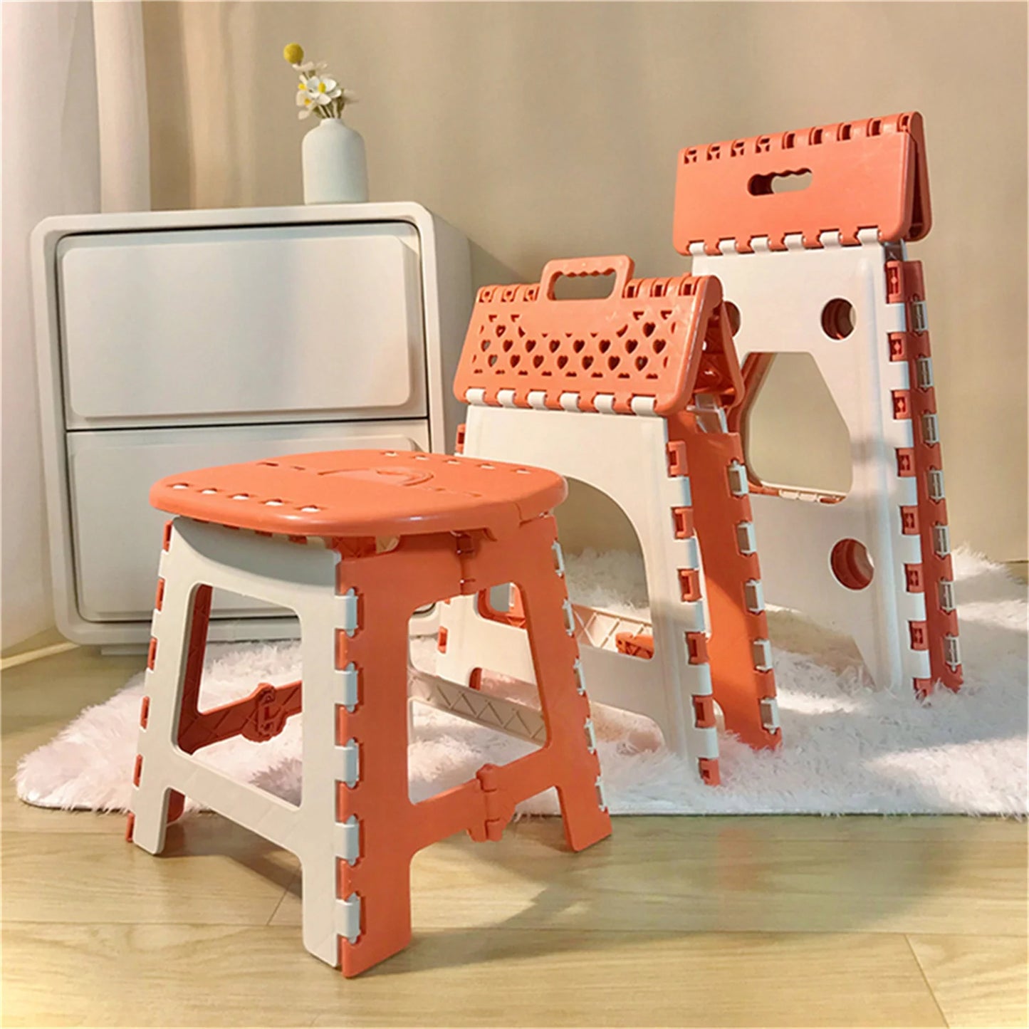 Foldable Stool Portable Outdoor Fishing Stool Creative Stall Plastic Small Bench Hand Showing Camp Folding Bench