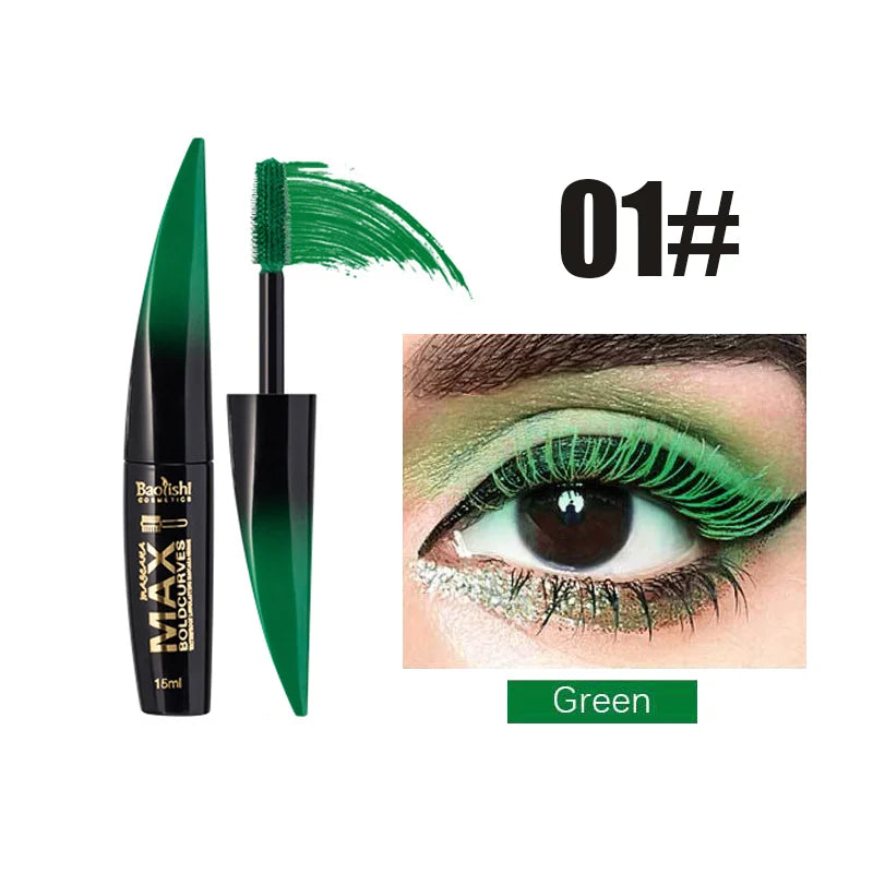 6 Color Extended Eye Black Long Lasting Waterproof Makeup Silk Smooth Eyelash Extension Cosmetics