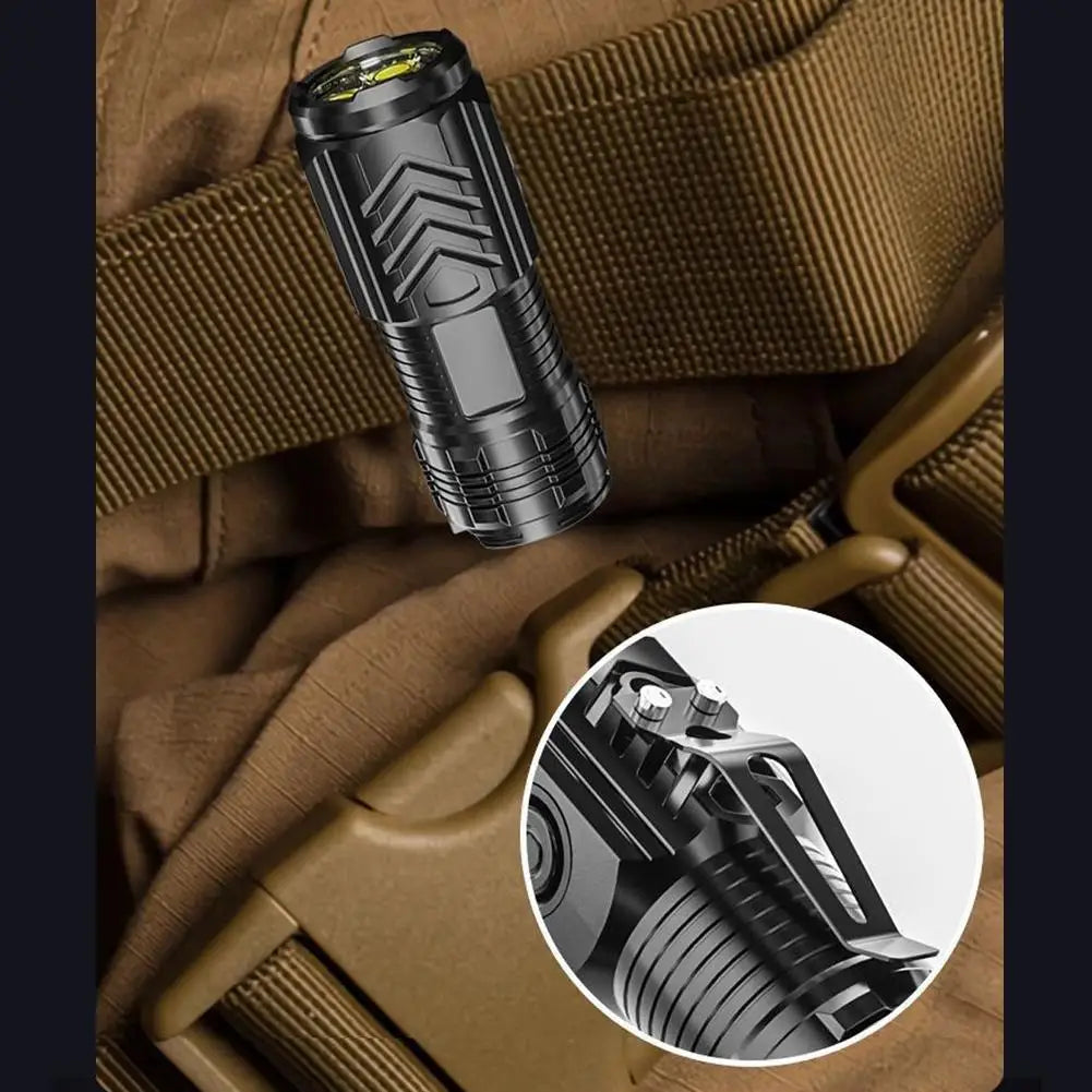 Three-Eyed Monster Mini Flash Super Power flashlight Rechargeable Portable Outdoor Lighting Long-Range Powerful Flash Lights