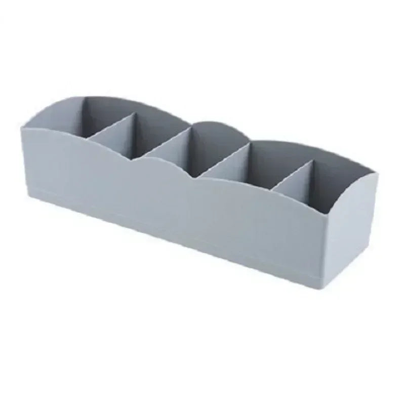 Closet Organize Sorting Boxs Household Storage Basket 5 Grids Underwear Socks Storage Box Plastic Drawer Divider Desk Accessory