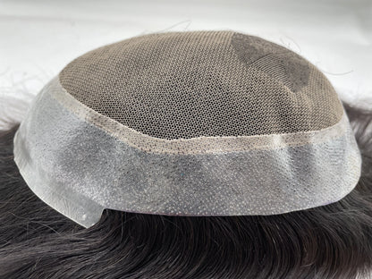Toupee for Men NLW Human Hair Units and Hair prosthesis Mens Swiss Lace with Around PU Hair Replacement System AUS