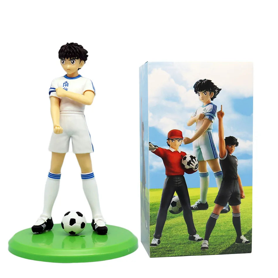 18cm Captain Tsubasa Anime Figure Ozora Tsubasa Action Figures Hyuuga Kojirou/Wakabayashi Genzou Figurine Collection Model Toys