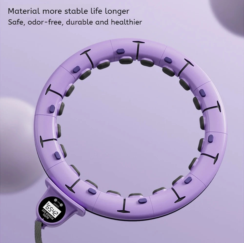 Intelligent Hoops Waist Tightening and Beauty Tool With Detachable Counting,Fitness Specific Weight-bearing Exercise Hoop