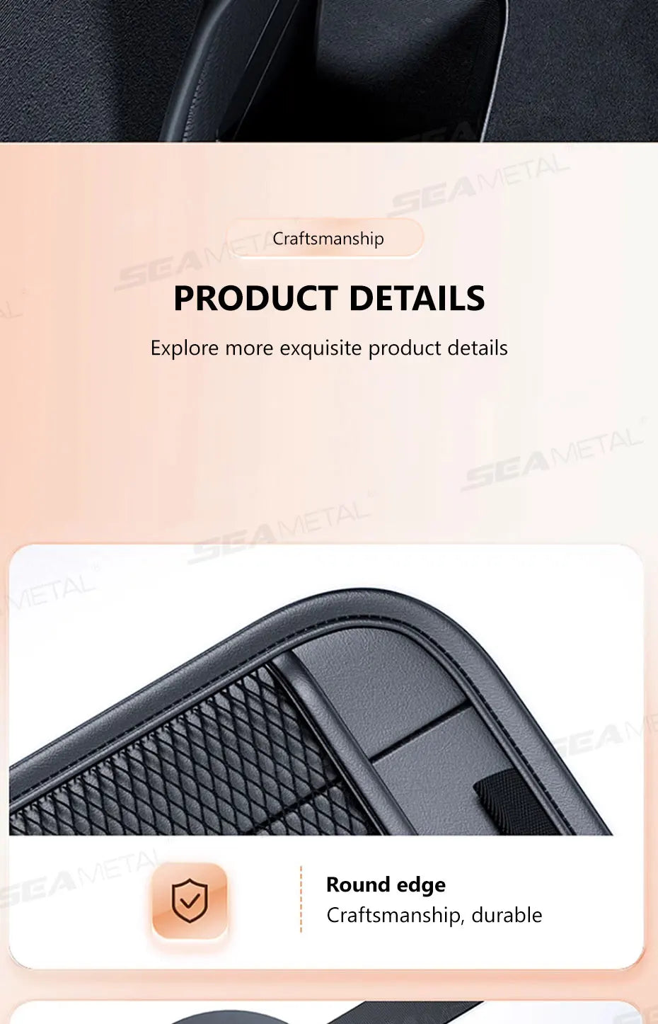BLALION Car Trunk Hanging Storage Bag Back Seat Universal Large Capacity Leather Multi-pocket Auto Storage Cargo Rack Organizer