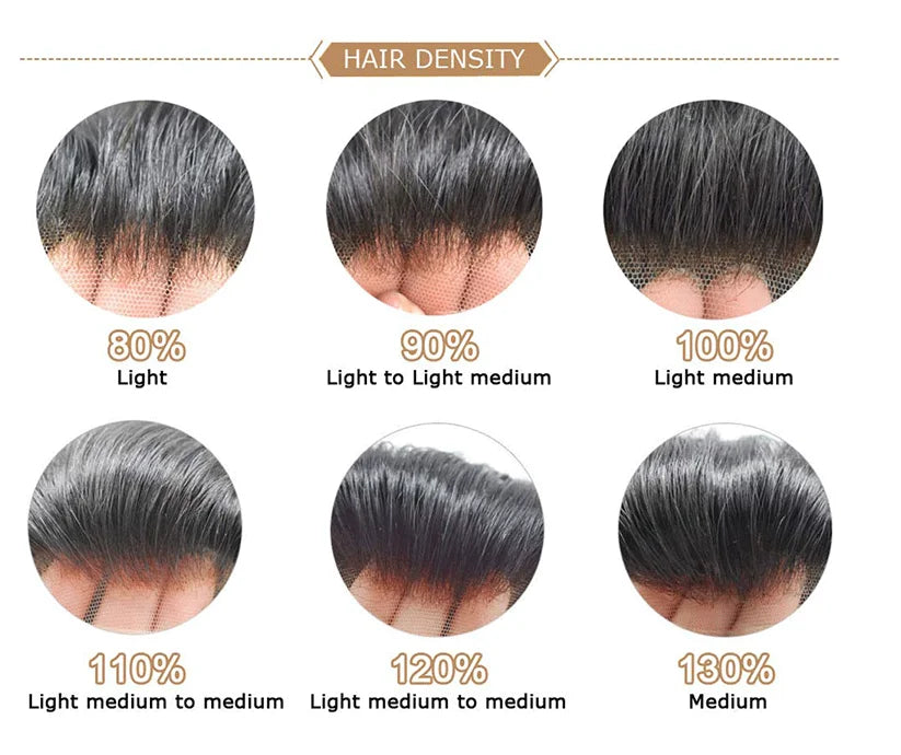 NLW Toupee for Men Human Hair Replacement System Hair Units Thin Mono Combine with PU Hair Prosthesis Hair Pieces