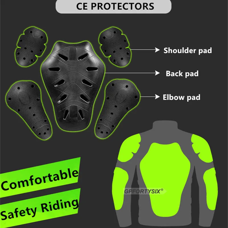 CE Level 2 Certification Protective Gear For Motorcycle Jacket Back Protector Thicken Elasticity Rider Armor Chest Spine Pads