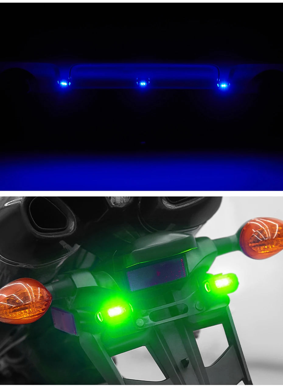 BLALION Motorcycle Light Drone Strobe Light USB LED Anti-Collision Bike Aircraft Night Flying Mini Flashing Warning Signal Light