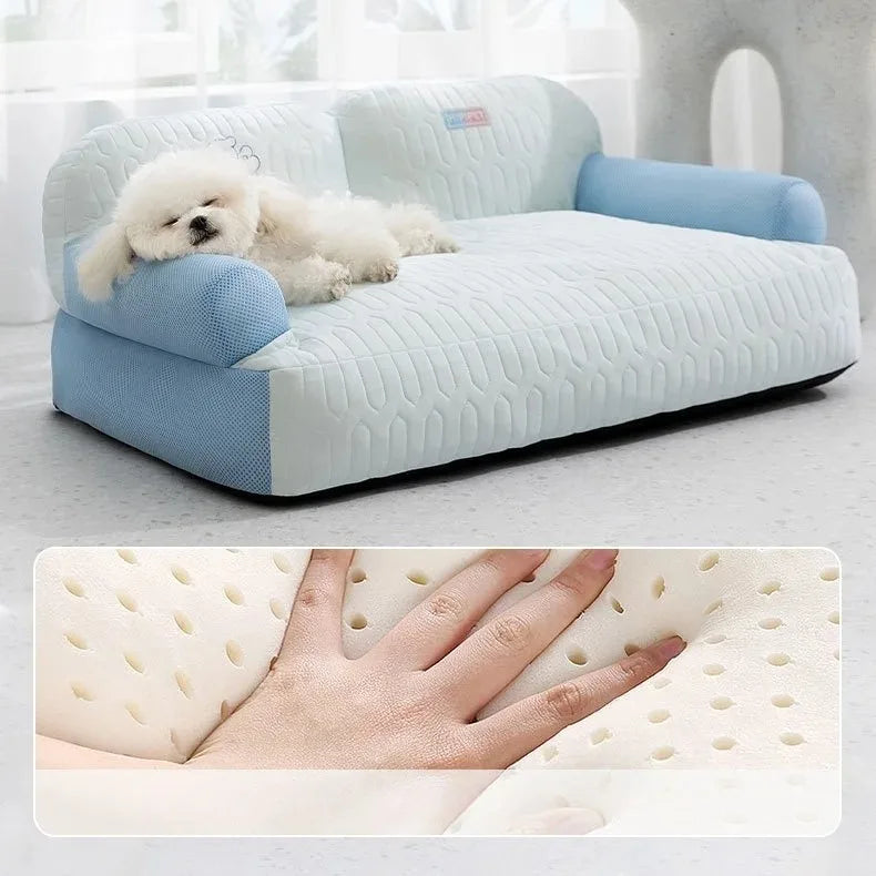 Cats Beds Summer Cooling Pet Bed Kitten Cushions Goods Houses Dog Mat Basket Accessory House Habitats Accessories PuppyThings