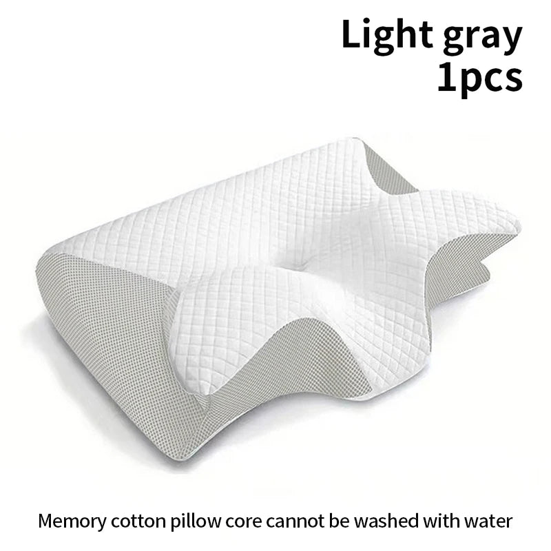 Ergonomic Memory Foam pillow 2 in 1 Help Sleep And Protect The Neck Cervical Orthopedic Travel Neck Pillow For Sleeping For Home