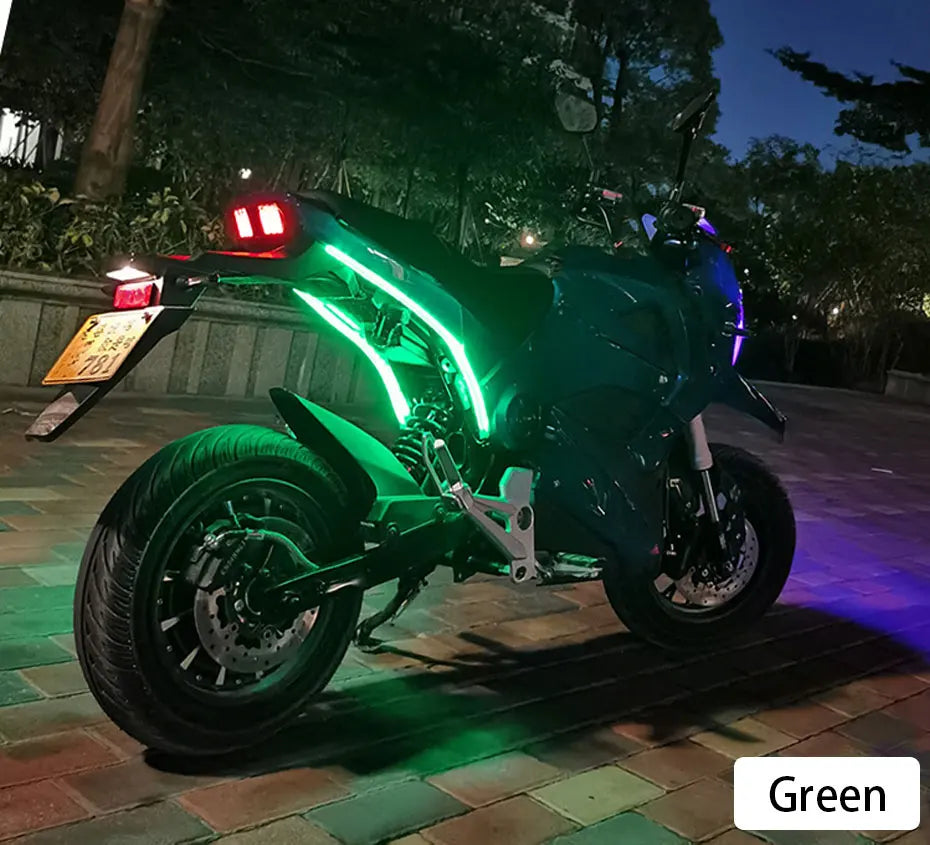 BLALION Motorcycle Turn Signal Lights LED Daytime Running Lights Tail Light DRL Waterproof Decoration Strip Brake Flowing Light