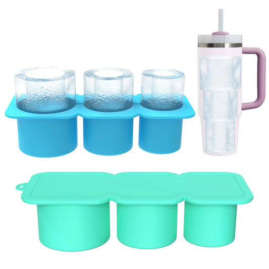 Ice Trays for Stanley tumblers Silicone Ice Cube Mold for Water Cup Non Stick Summer Ice Molds Easy Demoulding Soft Ice Cube