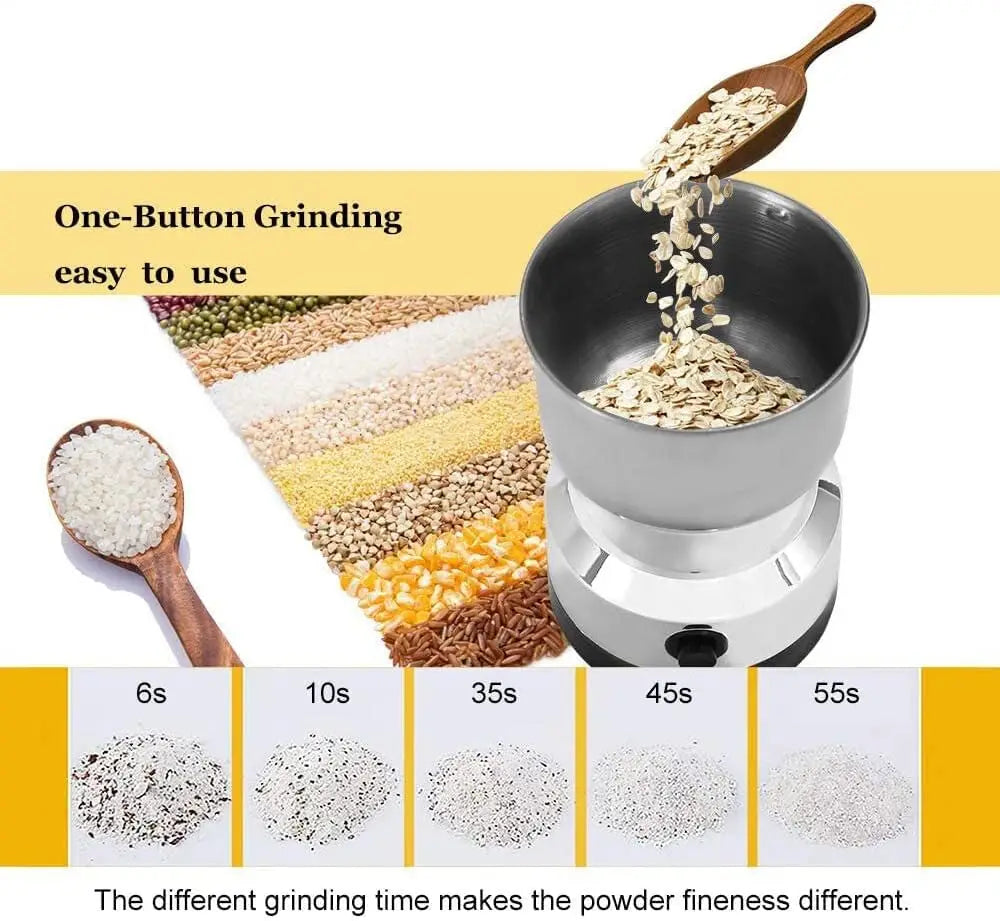 Mini Electric Grinder Household 300ml Ultrafine Baby Food Pulverizer Coffee Grinder Spice Pepper Grinder Grain Mill 4 Blades