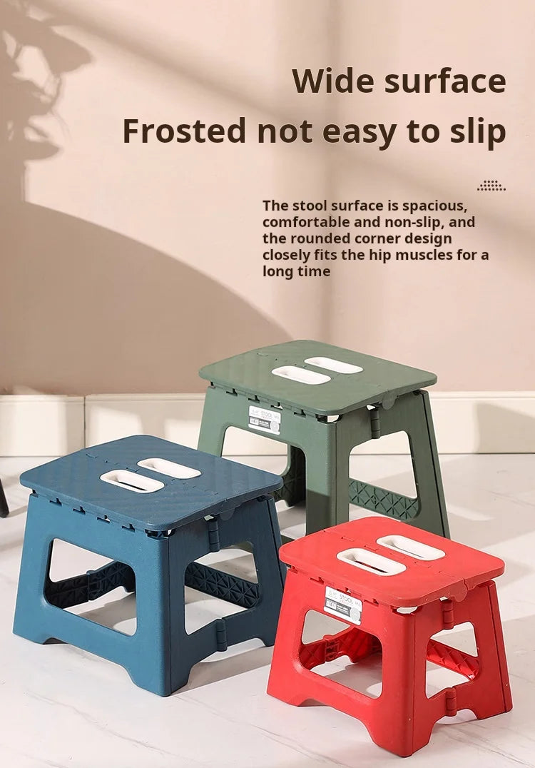 Folding stool portable kindergarten train Maza home subway thickened reinforced chair outdoor small bench
