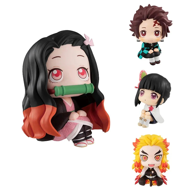 Demon Killer Figure Action Kimetsu YAIBA Animated Characters Toy Collection MH Looking Up Kamado Tanjirou Nezuko Toy Models