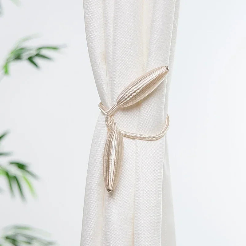 1 Pcs Buckle Curtain Tying Rope Household Convenience Curtain Buckle Simple Curtain Strap Punching-free Installation Tying Rope