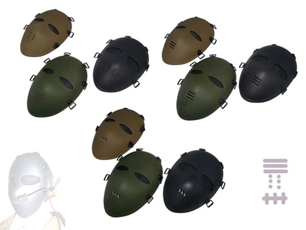 Airsoft Masks Classic Style Tactical Paintball BB Gun Shooting Full Face Protective Mask Army Wargame Field Hunting Accessories