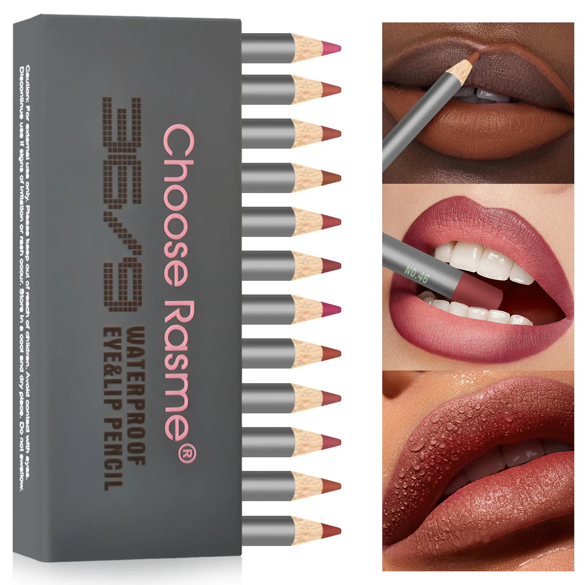 Fog matte lipliner 12 piece suit waterproof and sweat proof cup lip gloss lipstick pen gift
