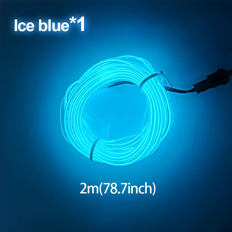 BLALION 12V Motorcycle LED Ambient Decorative Strip Light Car DRL Styling Flexible Atmosphere Lights APP Control Waterproof Lamp