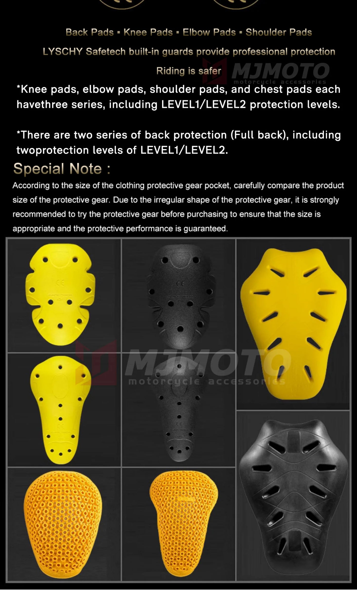 CE Level 2 Certification Protective Gear For Motorcycle Jacket Back Protector Thicken Elasticity Rider Armor Chest Spine Pads