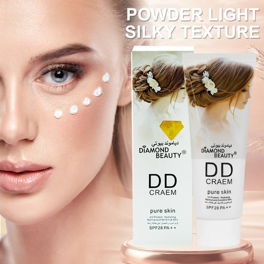 SPF28 PA++ DD Cream: Lightweight, Silky, Smooth-Applying, Well-Adhering, Ideal for Face and Body as a Base