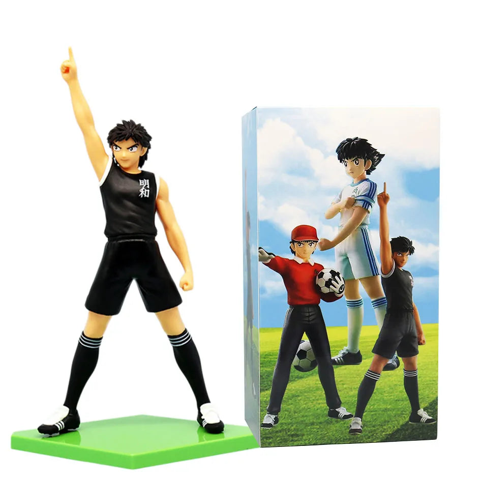 18cm Captain Tsubasa Anime Figure Ozora Tsubasa Action Figures Hyuuga Kojirou/Wakabayashi Genzou Figurine Collection Model Toys