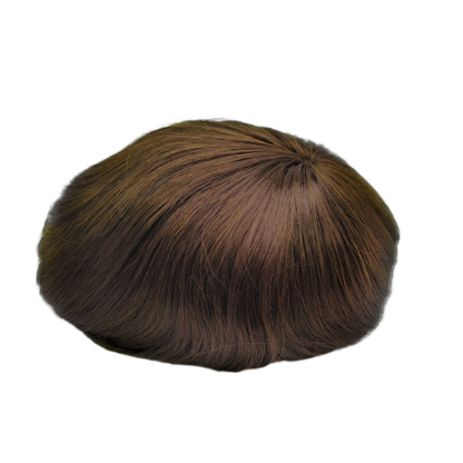 NLW Toupee for Men European Human Hair Pieces Hair Prosthesis Mens Swiss Lace Front with PU Around Hair Replacement System