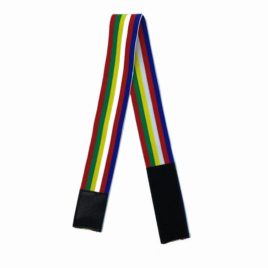 1PC 4cm Wide Rainbow Nylon Elastic Band Flat Adjustable Sewing Band for Wig Edges Hair Extensions Wrap Hairdressing Tool