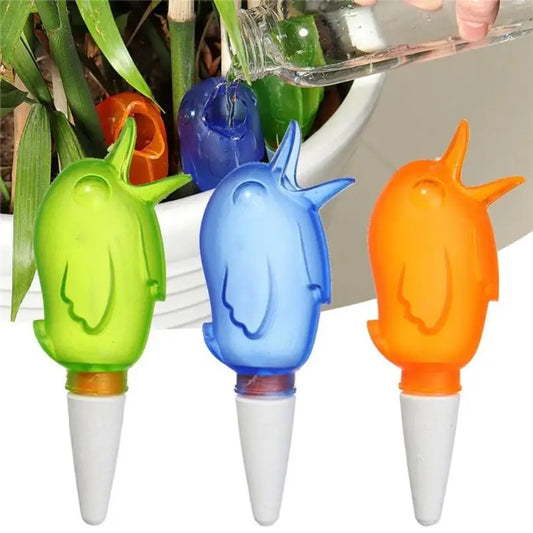 2 Pcs Garden Automatic Watering Tool Cute Birds Indoor Drip Watering System Kit Potted Plant Waterers Spike for Houseplant