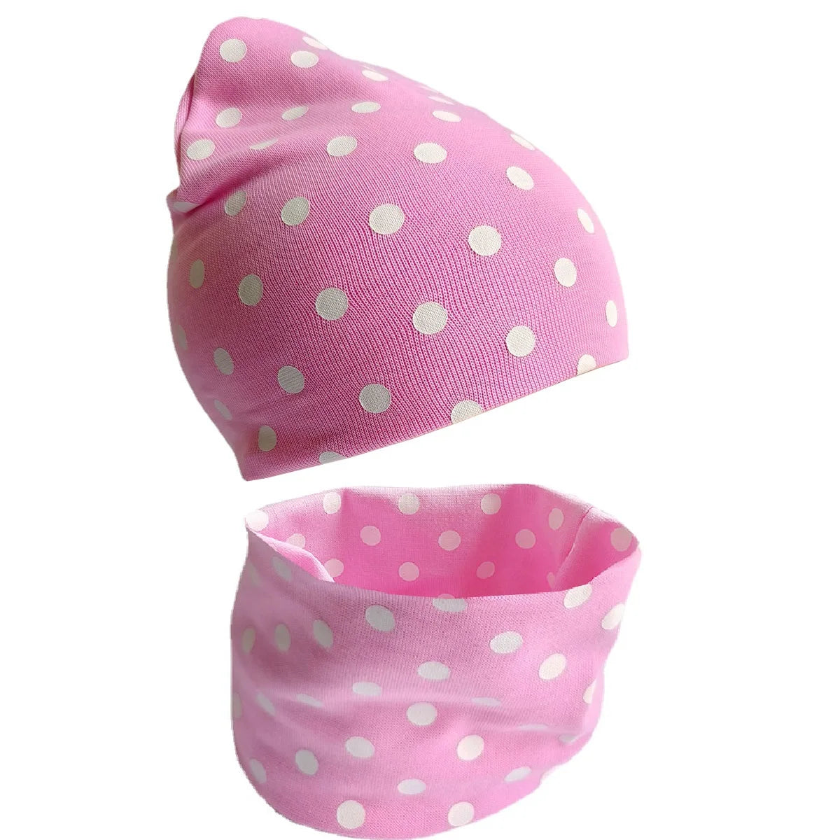 Spring Autumn 2PCS Baby Beanie Hat Scarf Stars Print Warm Toddler Hat Scarf for Girls and Boys Infant Hats Set Kids Skull Caps