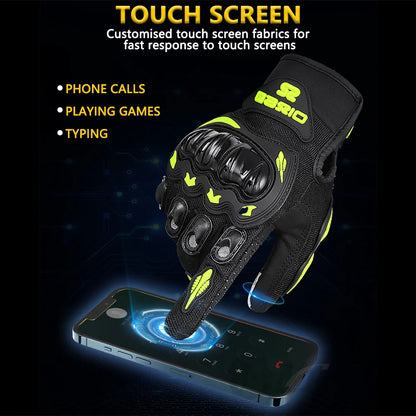 New Off-road Motorcycle Gloves Wearable Breathable Motocross Racing Gloves Touch Screen Biker Cycling Summer Guantes Moto Luvas