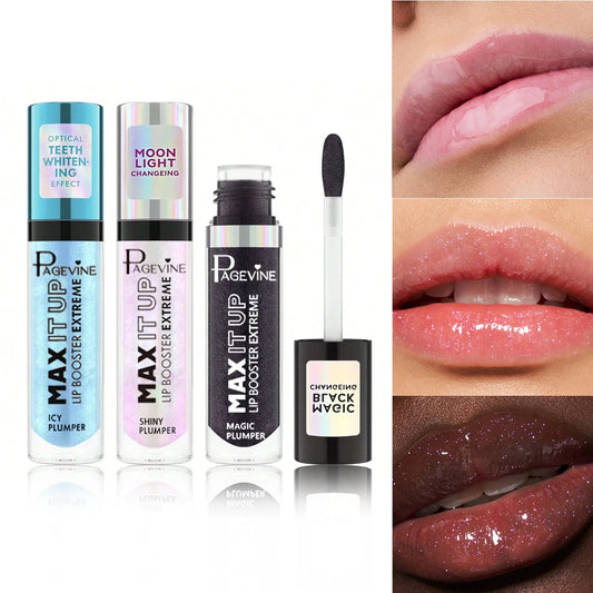 Three color sexy liquid gloss lipstick lip gloss, whitening and long-lasting waterproof, plump makeup and cosmetics