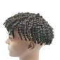 NLW 8mm Afro Curl Men Toupee 10*8 Hair replacement system for Men Full Lace Hair pieces Hair prosthesis  Hair units base