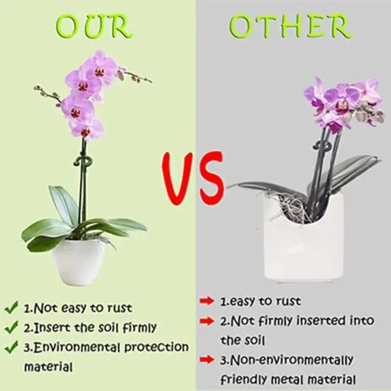 10pcs Plant Support Potted Fixing Tool Reusable Garden Flower Holder for Succulents Vegetables Vine Climbing Bracket