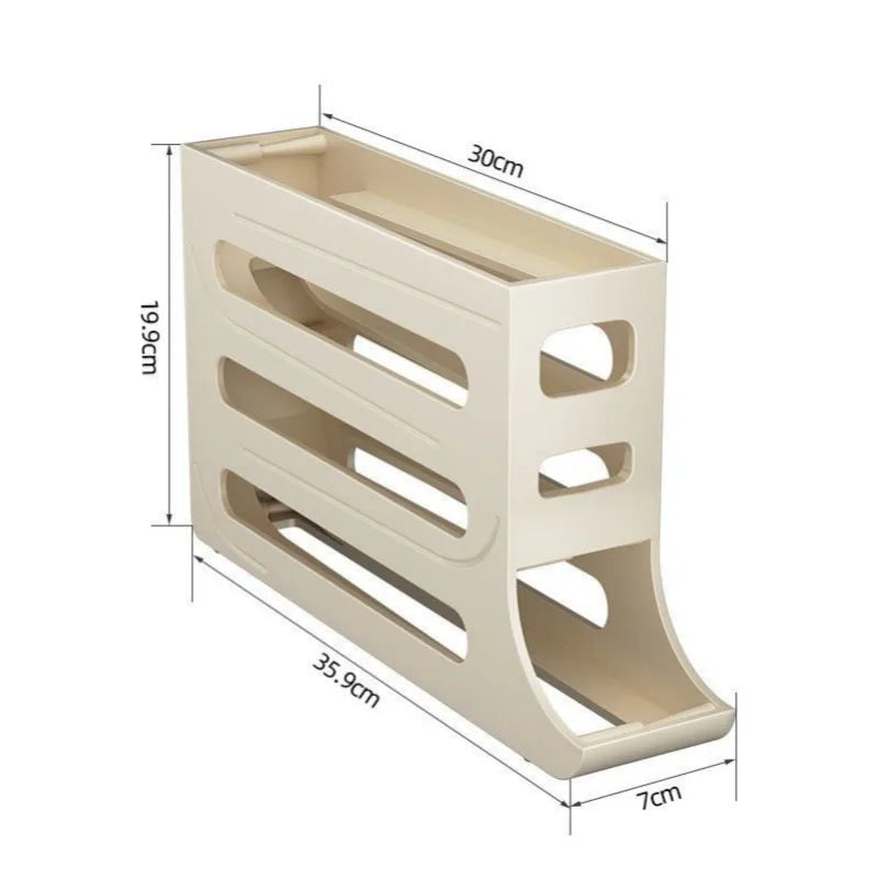 Refrigerator Egg Storage Box Kitchen Egg Box Storage Egg Box Large Capacity Dedicated Egg Carton Egg Rolling Egg Storage Box
