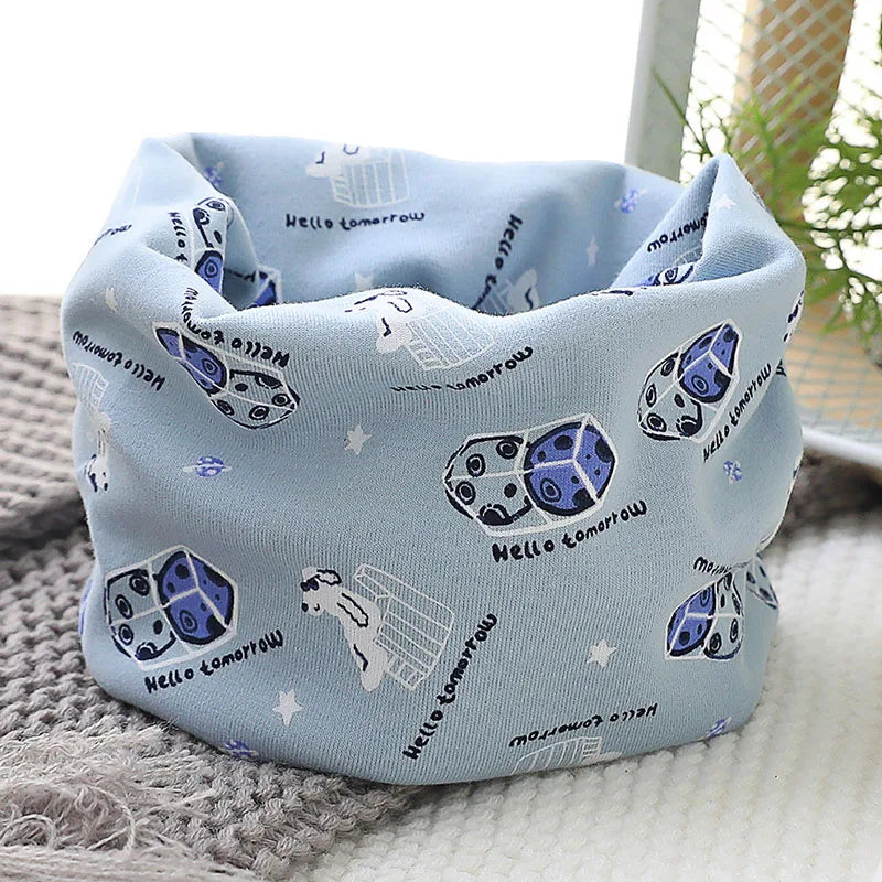New Spring Autumn Winter Baby Scarf for Boys Girls Infant Scarves Children's Cotton Scarf Kids Warm O Ring Magic Neckerchief