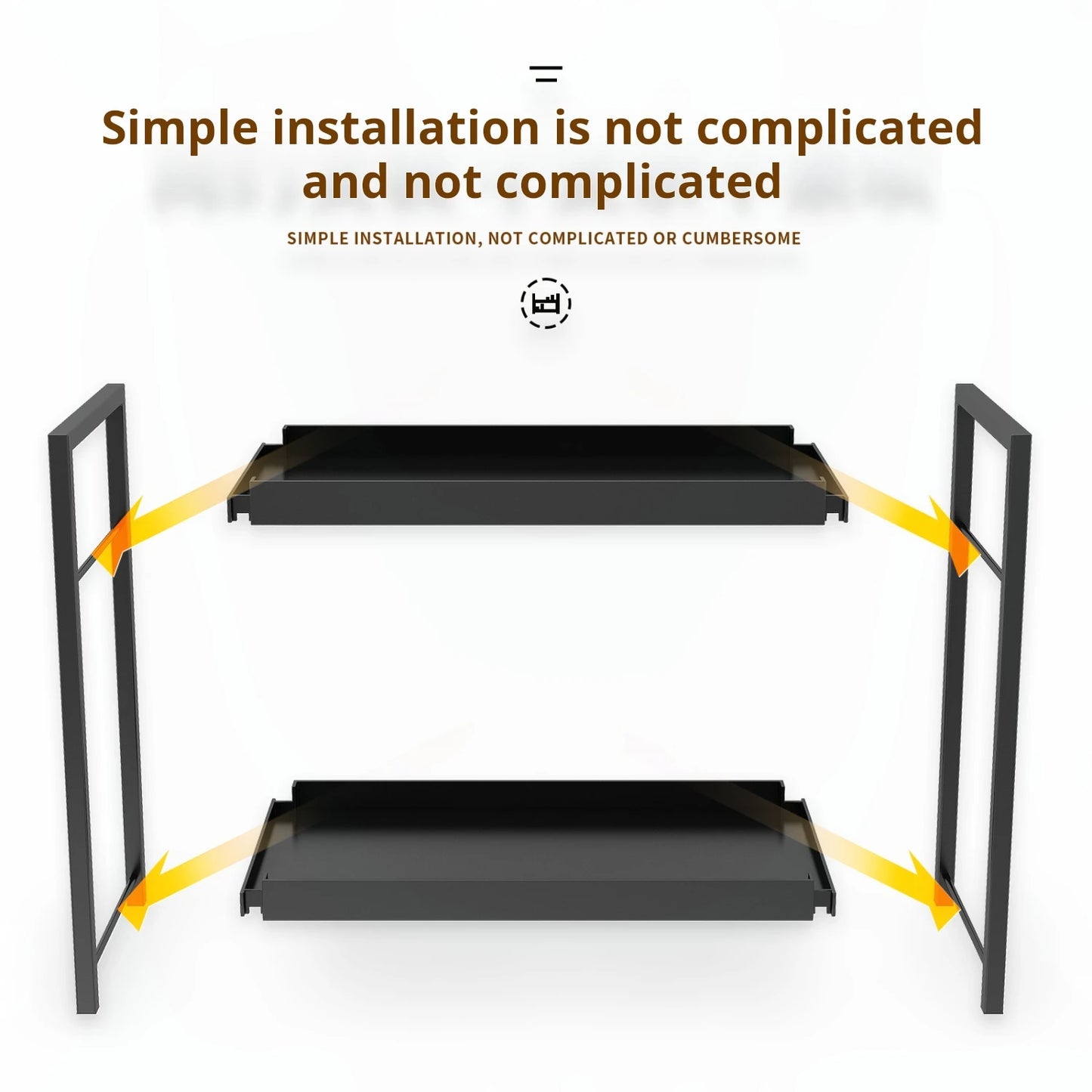 2-layer cosmetic organizer, multi-functional dresser organizer, large capacity makeup rack, suitable for lipstick and skin care