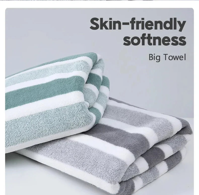 Thickened Absorbent Quick Drying Bath Towel Beach Towel Soft Face Towels Bathroom Men Women's Household Use For Home For couples