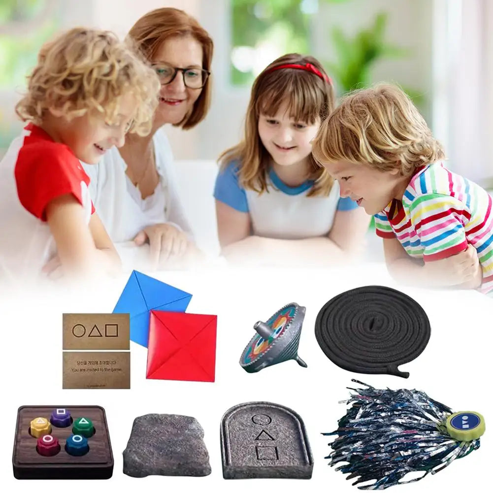 Korean Game Traditional Play Game Fun Jack Stone Pebbles Set Hand Eye Coordination Training Toy Set For Board Game Party Games