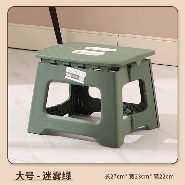 Folding stool portable kindergarten train Maza home subway thickened reinforced chair outdoor small bench