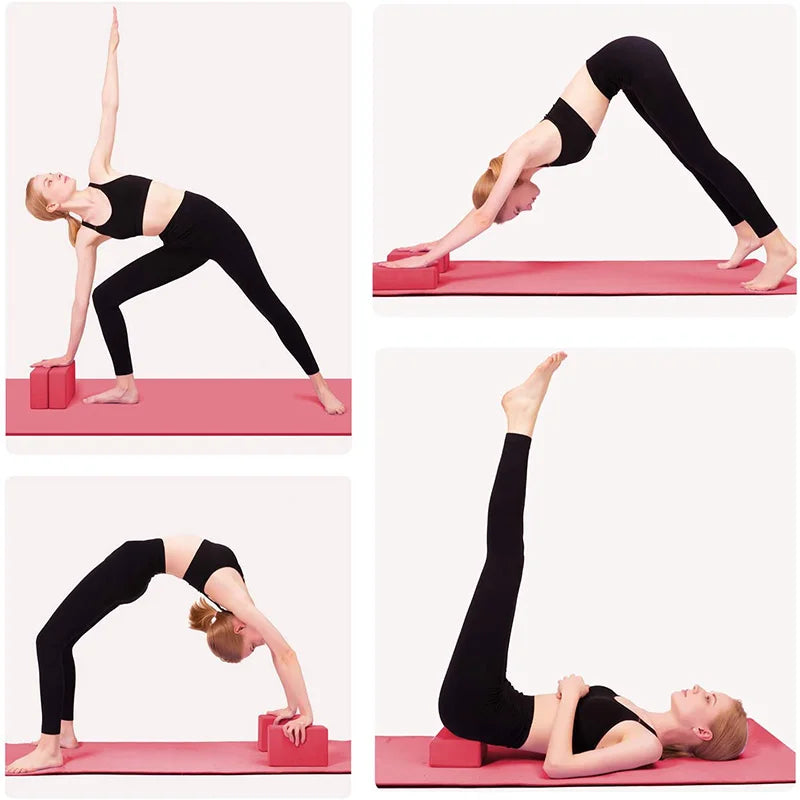 Yoga Building Blocks Cubes Pilates Bricks Reinforcement Mats Sports Yoga Supplies Exercise Home Exercise Equipment Fitness Eva