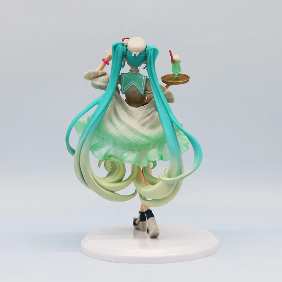 Judai Original Furyu Exceed Creative VOCALOID Hatsune Miku Melon Soda Float PVC Action Figure Model Doll Toys In Stock