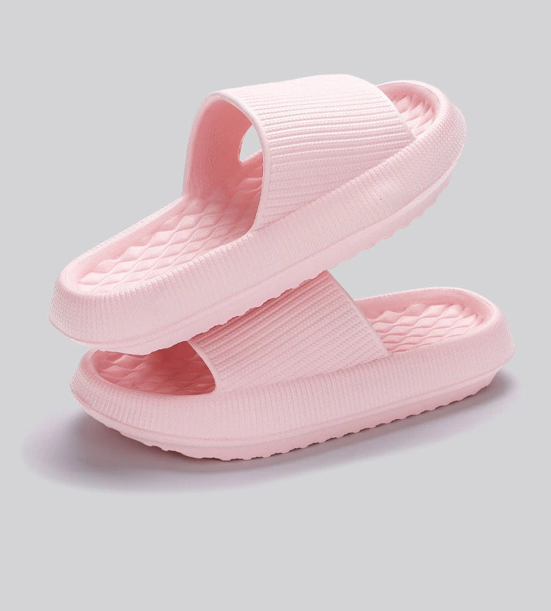 Women's Thick Platform Cloud Slippers EVA Soft Sole Pillow Slides Summer Beach Flip Flops Women Non Slip Bathroom Home Slippers