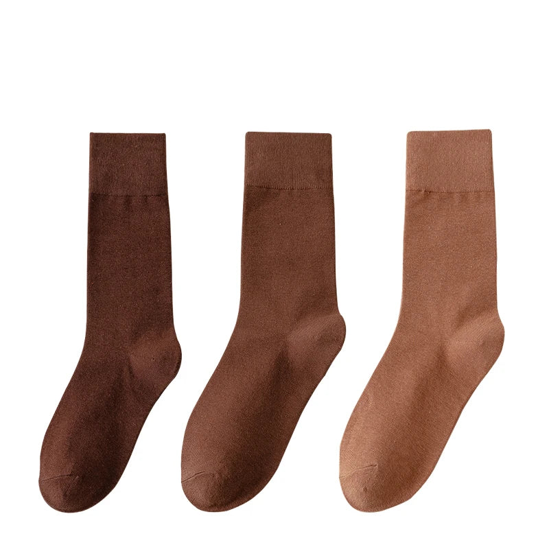 Socks women's Cotton Business Casual Soft Comfortable Solid Color Elastic Long Sock