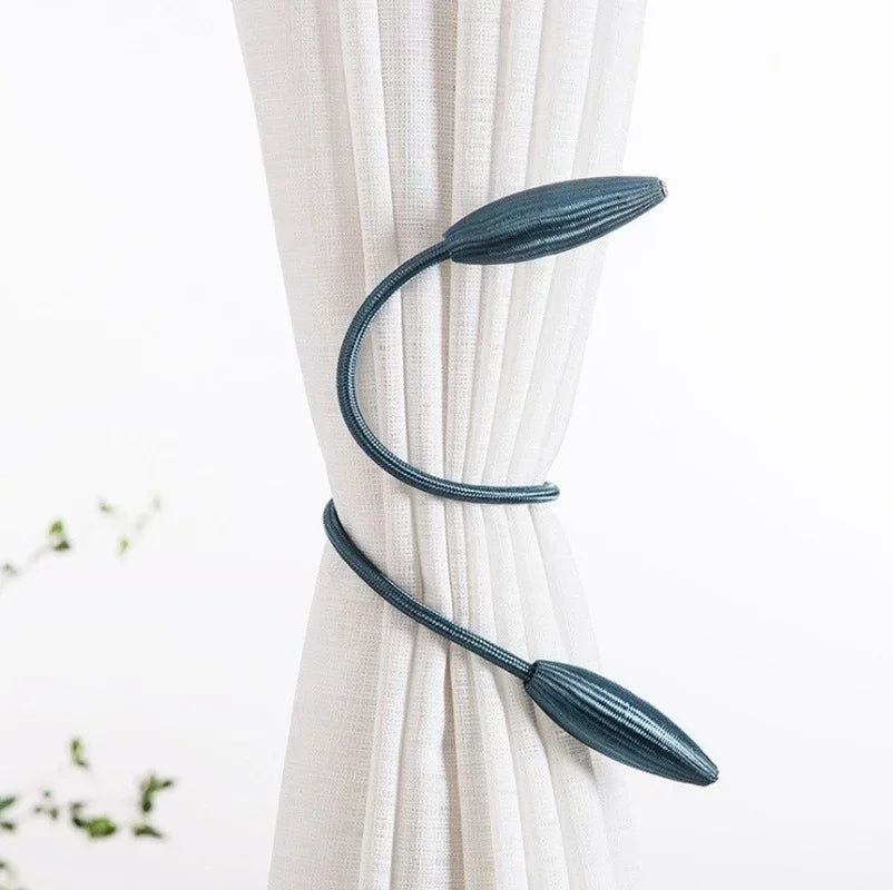 1 Pcs Buckle Curtain Tying Rope Household Convenience Curtain Buckle Simple Curtain Strap Punching-free Installation Tying Rope