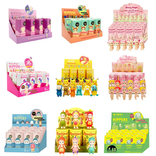 Smiski Cherry Blossom Stitch Series Blind Box Gift Mini Anime Figures Ornaments Dolls Fans Children Christmas Birthday Gift