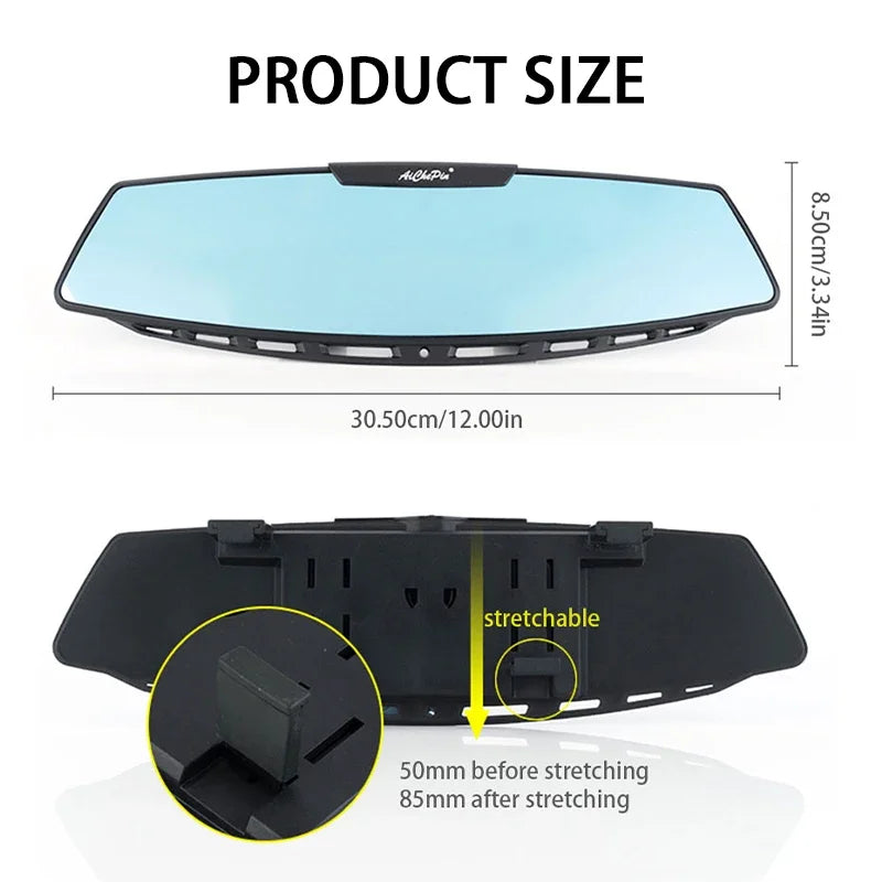 BLALION Car Baby Mirror Rear View Mirror Wide Angle Panoramic Assisting Large Vision Interior Monitor Universal Car Accessories