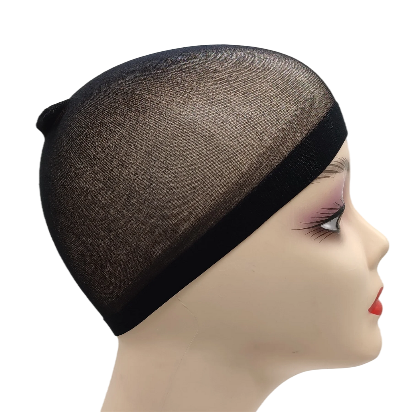 24pcs/Bag Top Stocking Wig Cap Hair Net For Weave Hair Wig Nets Black Brown Stretch Mesh Wig Cap For Making Wigs