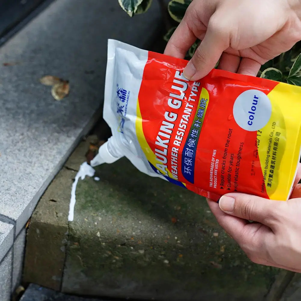500g Cement Crack Repair Sealant Glue With Gloves Roof Wall Floor Leak Filling Sealing Waterproofing Materials Set